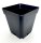Teku Pflanzentopf 0,69L 10x Vierkant Topf Grow-Set schwarz