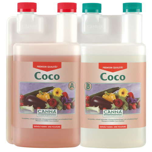 Canna Coco A+B 1L Set Nährstofflösung Growing Substrat-Dünger
