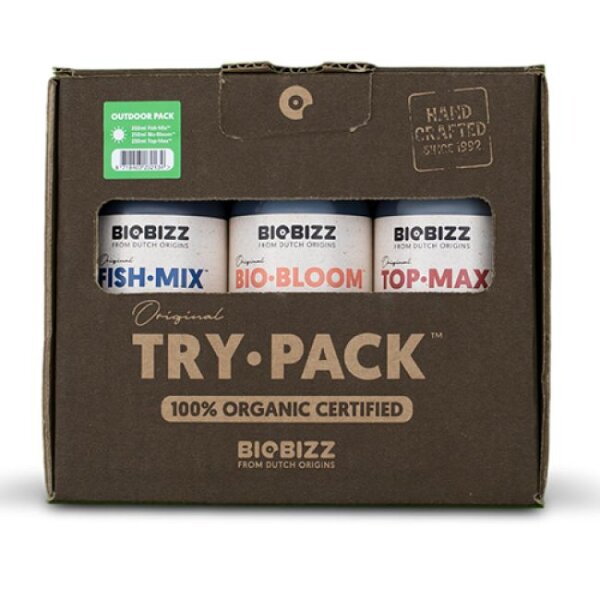 BioBizz Try Pack Outdoor Set 3x 250 ml – Komplettset für Wachstum und Blüte