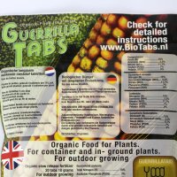 BioTabs Guerrilla Tabs 20St organischer Grow Outdoor Dünger