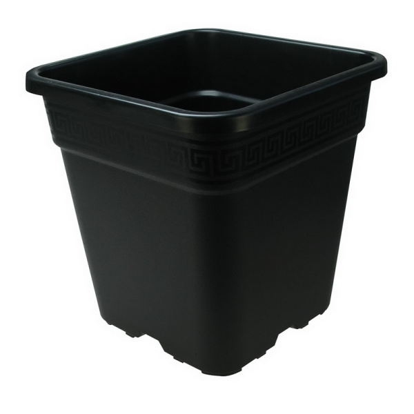 Grow 18L Vierkant Pflanztopf Schwarz Indoor & Hydroponik