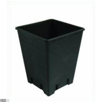 Pflanzentopf 6,2L Schwarz viereckig Indoor Grow Anzucht...