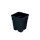 Pflanztopf quadratisch 0,5L Platinium schwarz Indoor Anzucht Grow