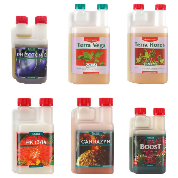 Canna Terra Düngerset Erde Set komplett Grow Nährstoff Indoor